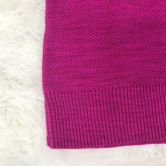 EXPRESS Burgundy Lace Up Cold Shoulder Sweater Top Reversible Size Small New - Picture 9 of 12